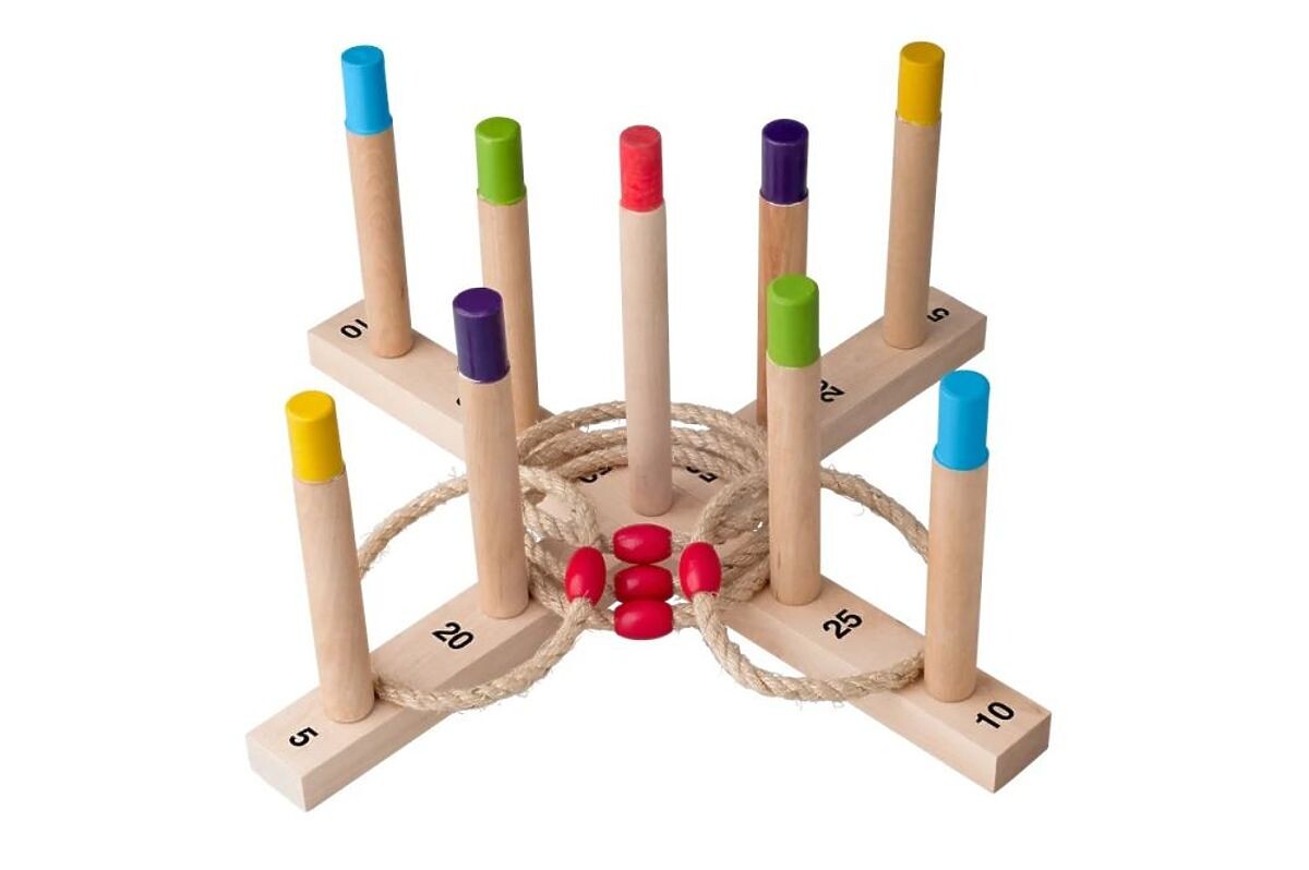 Drevená zručnostná hra Hoopla