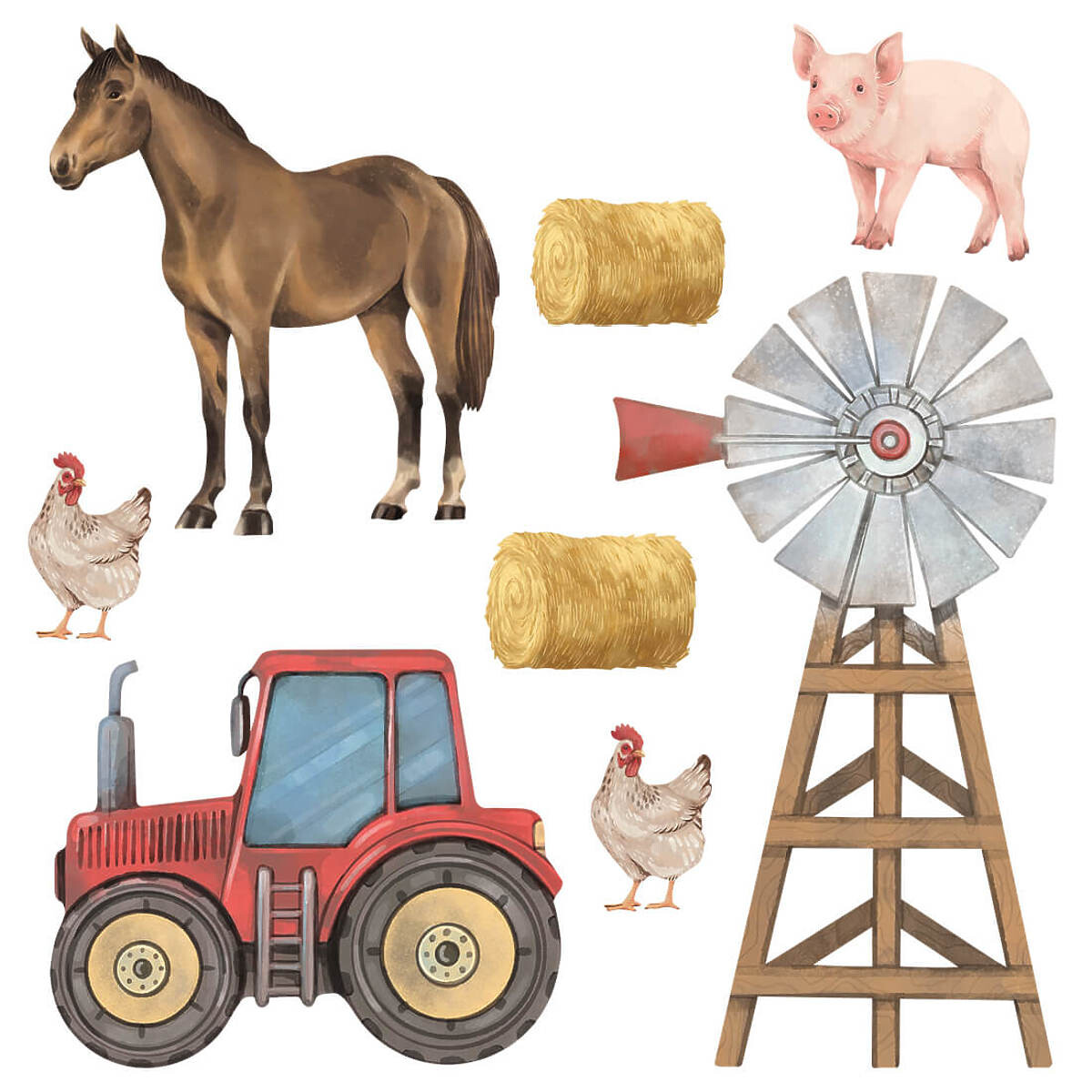 PASTELOWE LOVE® sticker farm animals 38802-0,