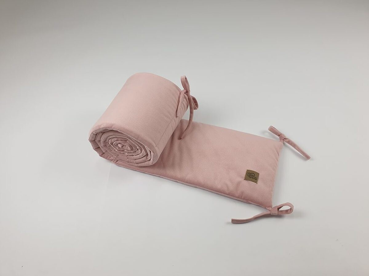 Ochranný mantinel do postieľky - ružová