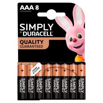 Duracell Simply AAA batéria 8ks