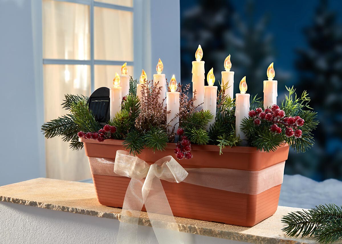 Solárne reťazové sviečky