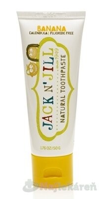 JACK N'JILL Prírodná zubná pasta pre deti, príchuť BANÁN 50 g