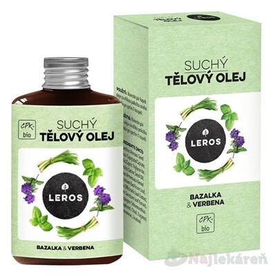 LEROS SUCHÝ TELOVÝ OLEJ BAZALKA & VERBENA 100 ml