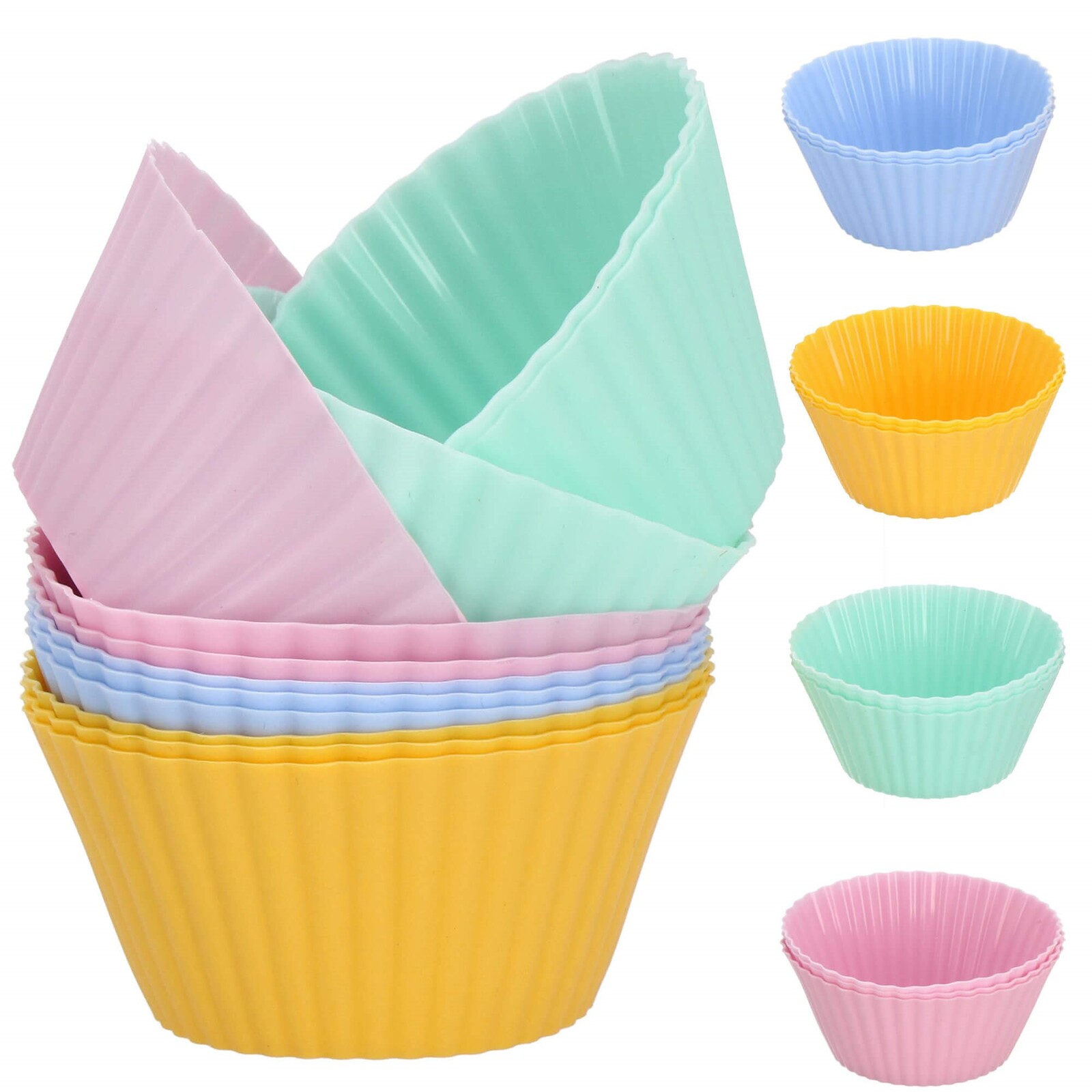 Silikónové formičky na muffiny - 12ks