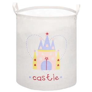 Úložný kôš na hračky - zámok na krémovej