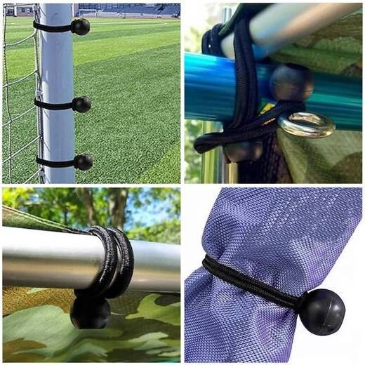 Sada univerzálnych gumičiek na pripevnenie sietí, plachiet - 20ks + 5ks klipov