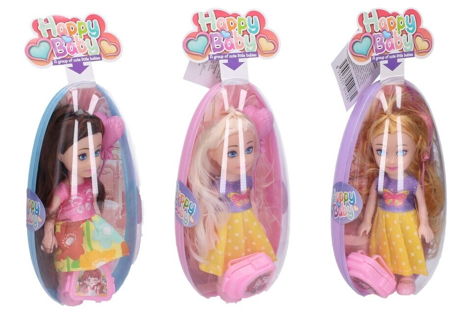 Bábika 17cm vo vajíčku sada