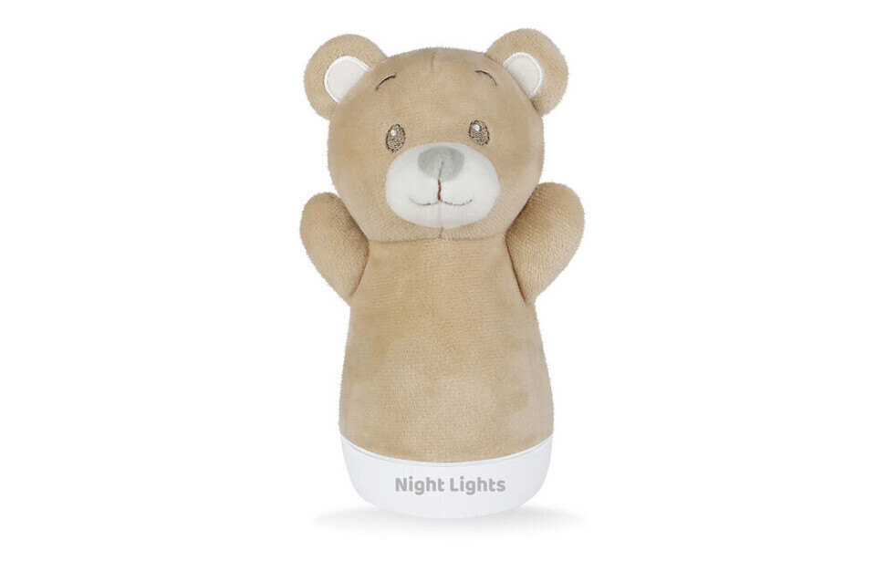 Lampička nočná plyšová Macko uspávač 15cm