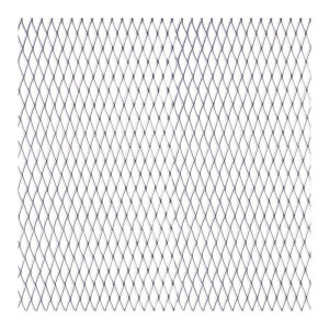 Mriežka hliníková - strieborná 100x25cm / veľkosť oka 13x4mm