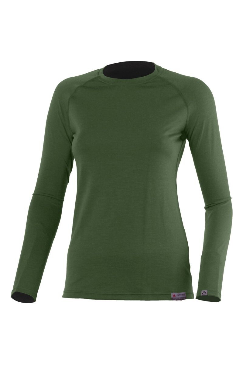 Lasting ATILA 6262 zelené merino tričko Veľkosť: S 8595067807577