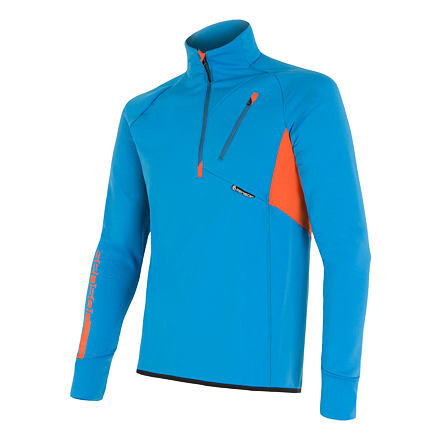 SENSOR TECNOSTRETCH pánska mikina kr.zip modrá Veľkosť: XXL 8592837022000