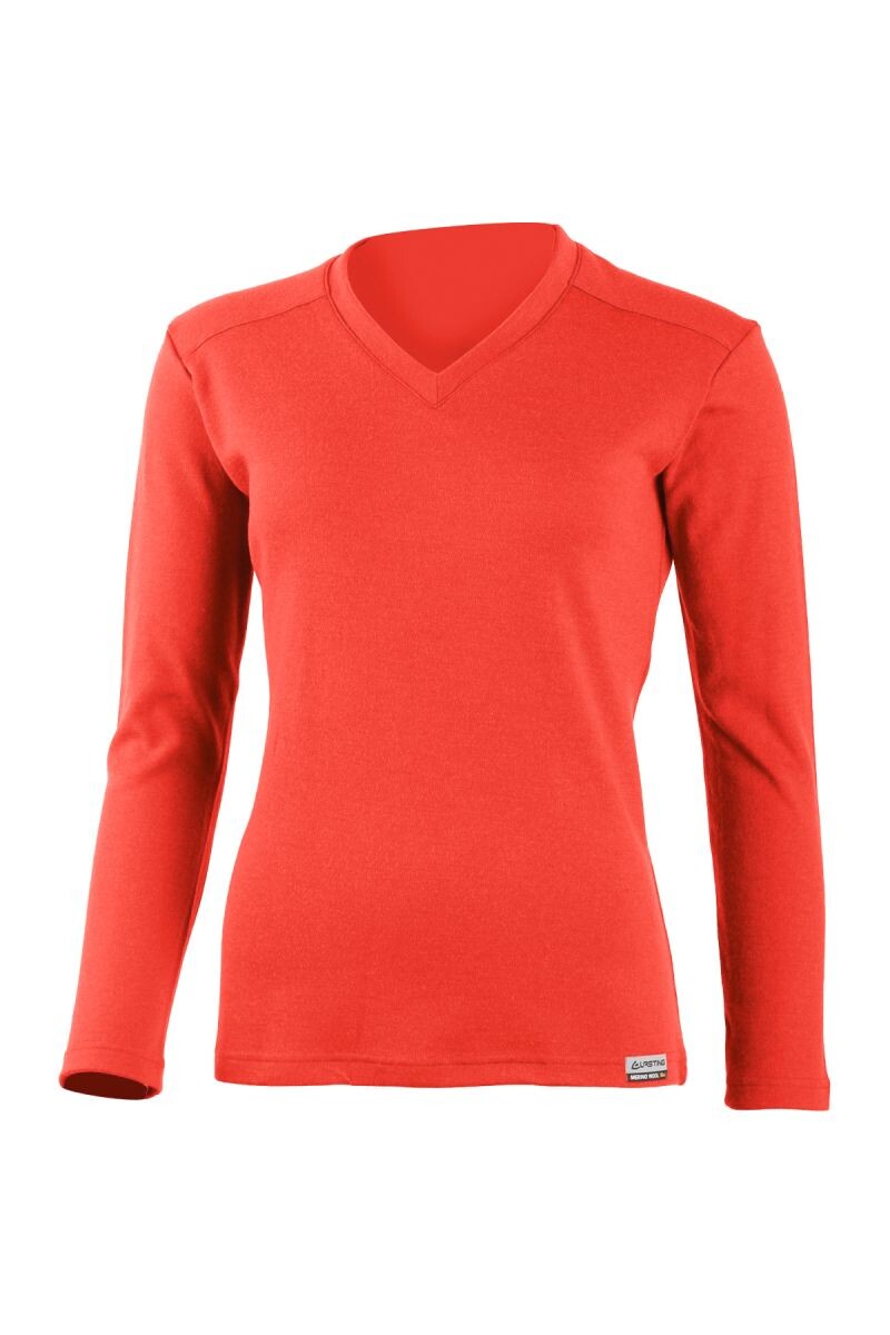 Lasting dámska merino mikina BEVA 3737 červená Veľkosť: M 8596445029352