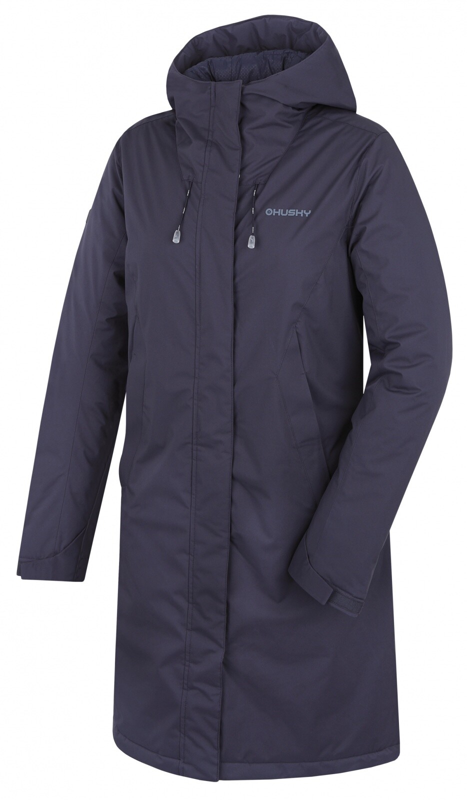 Husky Dámsky hardshellový plnený kabát Narvik L dark blue Veľkosť: L