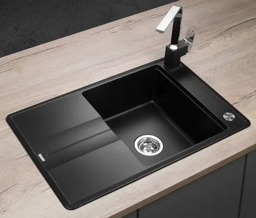 CONCEPT DG10N50bc Drez granitový s odkvapom Nobles ČIERNY