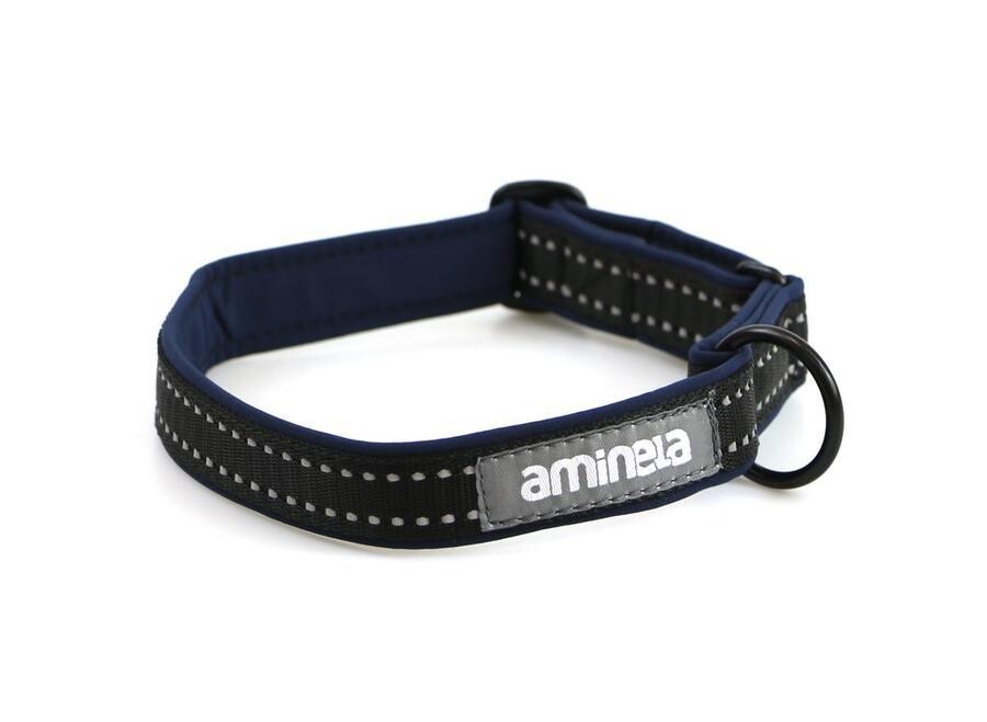 Aminela klasik obojek Sport & City 30-50cm, námořnická modrá/černá