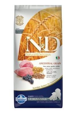 N&D LG DOG Puppy M/L Lamb & Blueberry