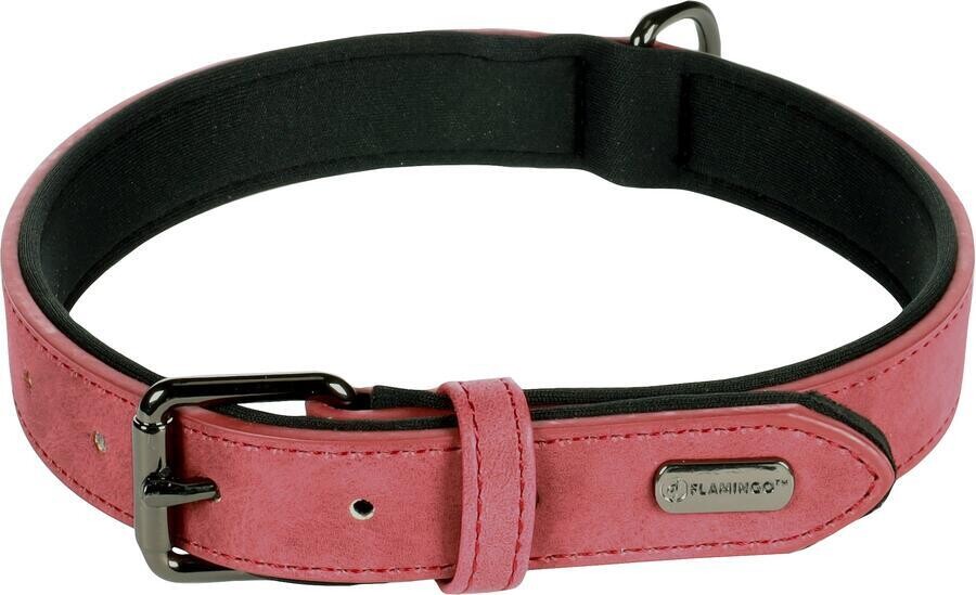 Flamingo Delu Obojek s neoprenovým polstrováním Červená