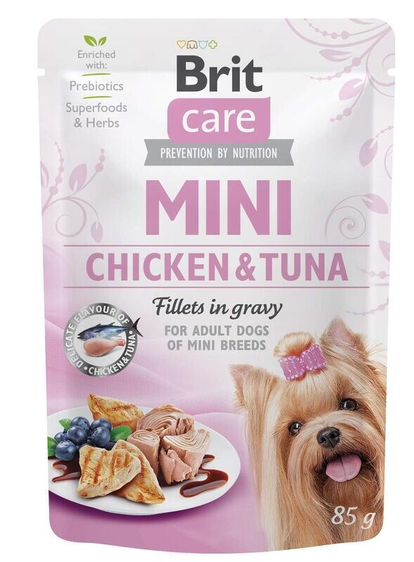 Brit Care Mini Chicken&Tuna fillets in gravy 85g