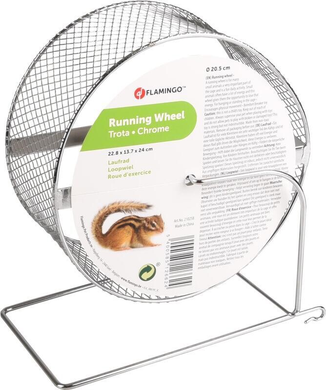 Flamingo Trota Běhací kolo pro hlodavce kovové