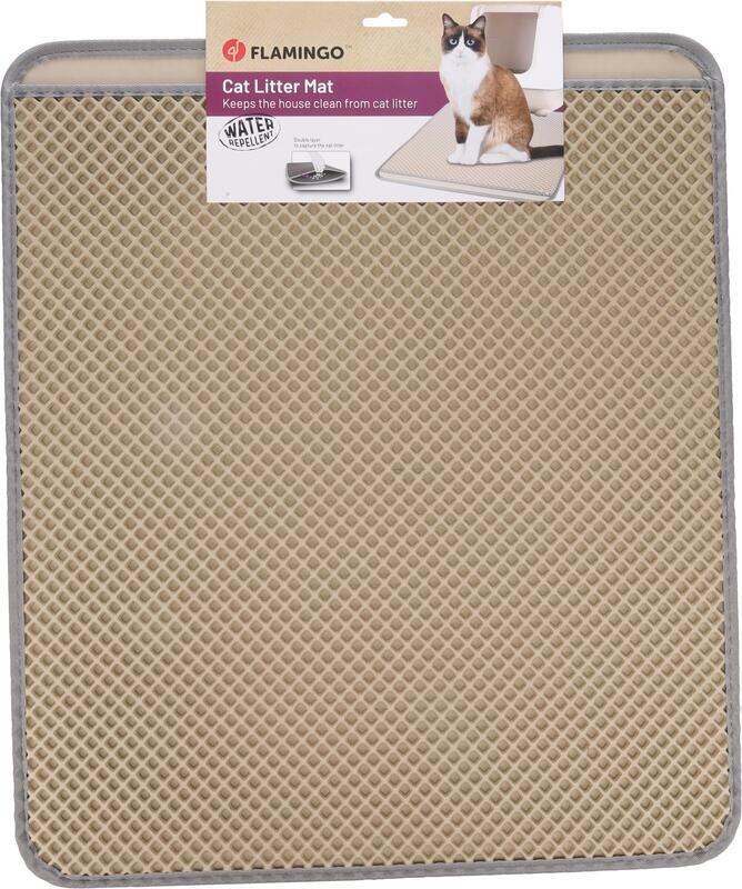 Flamingo Matz Podložka před kočičí toaletu béžová