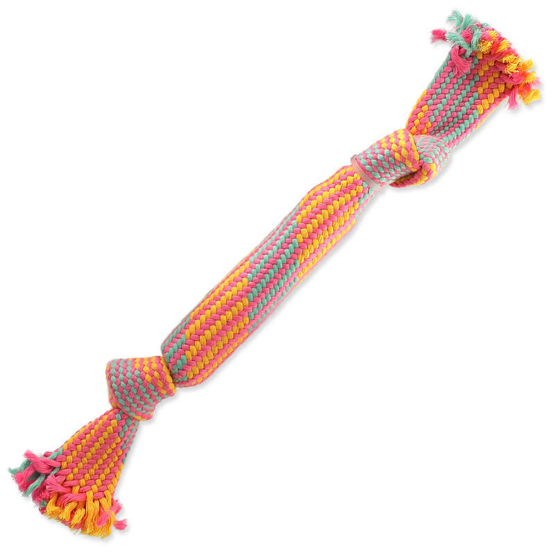 Přetahovadlo DOG FANTASY barevné se zvukem vzor 1, 2 knoty - 40 cm 1 ks