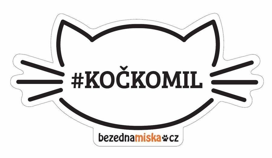 Nálepka na auto #KOČKOMIL