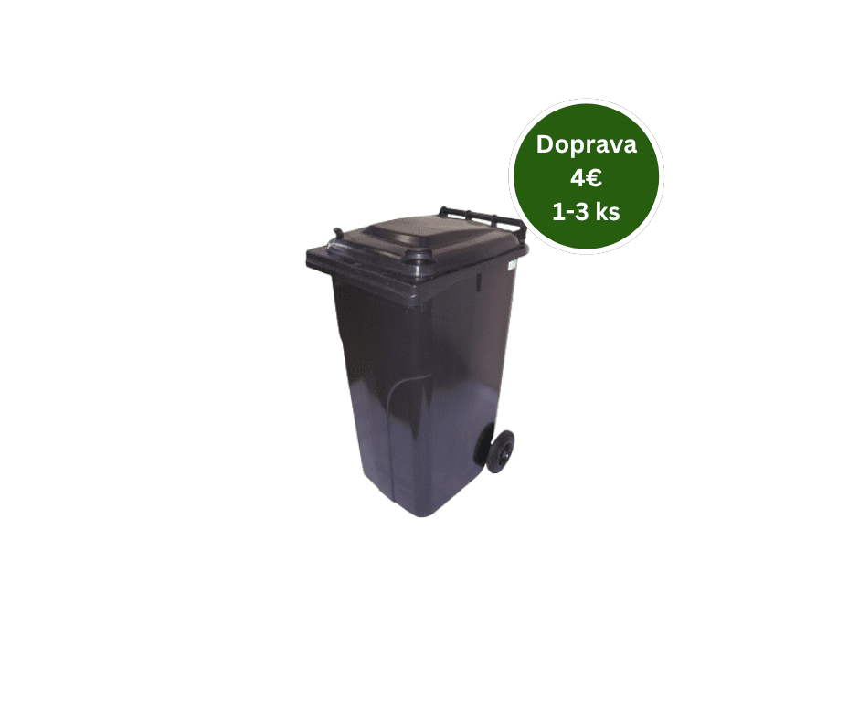 Popolnica Odpadová nádoba 240L - Čierna