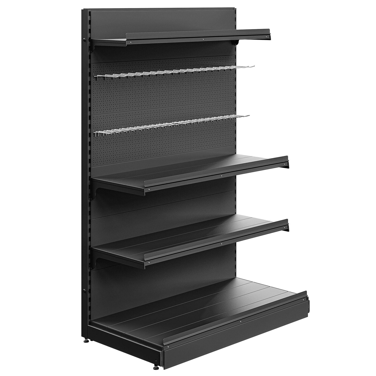 Marbo Regál do predajne s perforovaným panelom štartovací 193x128x67 cm - 5 políc