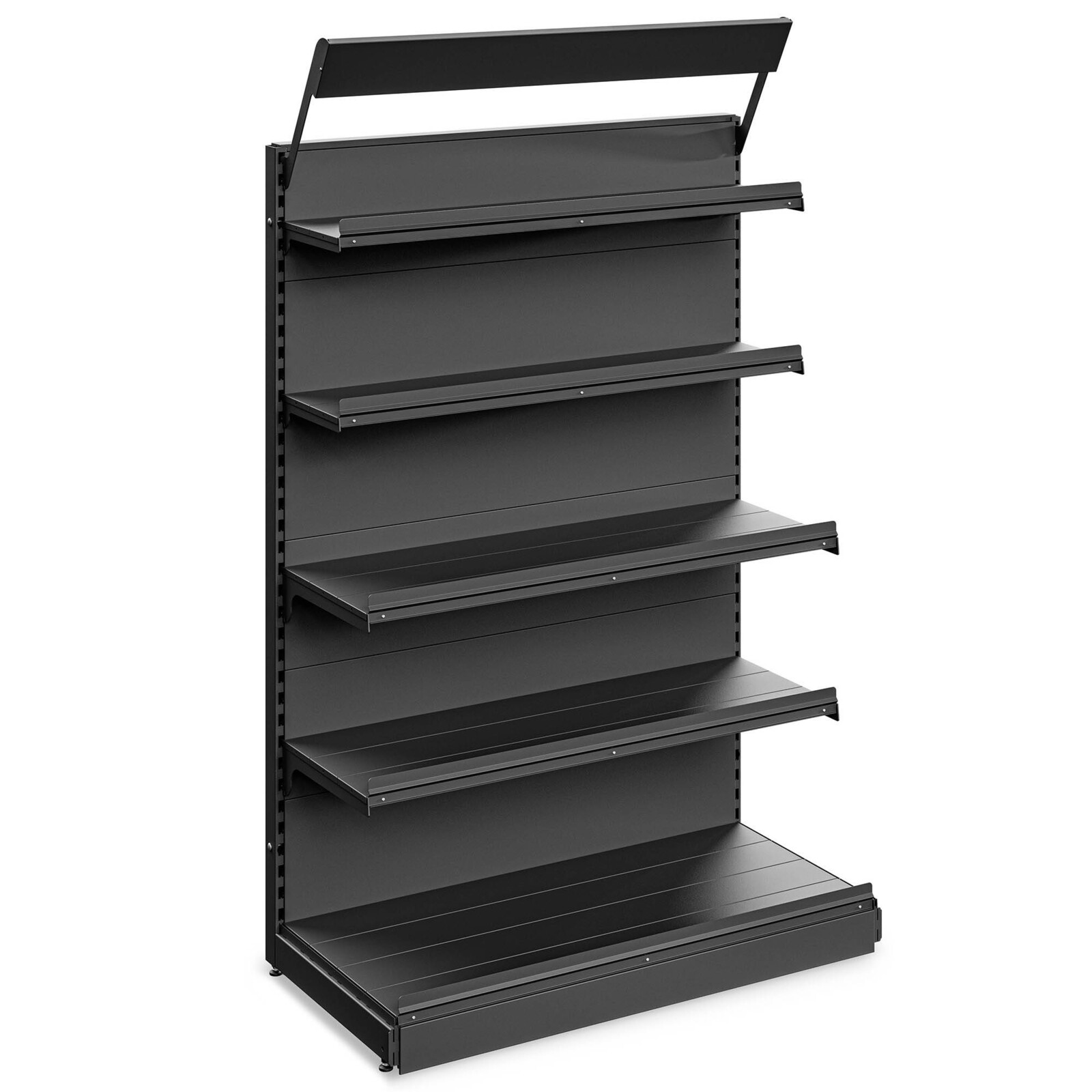 Marbo Regál do predajne s informačným panelom štartovací 219x128x67 cm - 5 políc