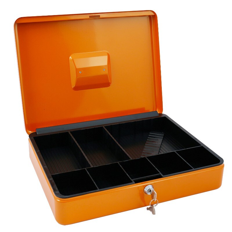 Pokladňa so zámkom 37x28,5x9,5 cm + zásobník na peniaze