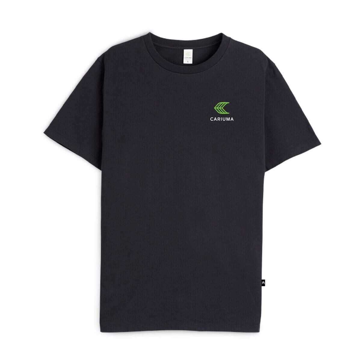 Triko Cariuma T-Shirt Black with Small Green Logo veľkosť oblečenia M