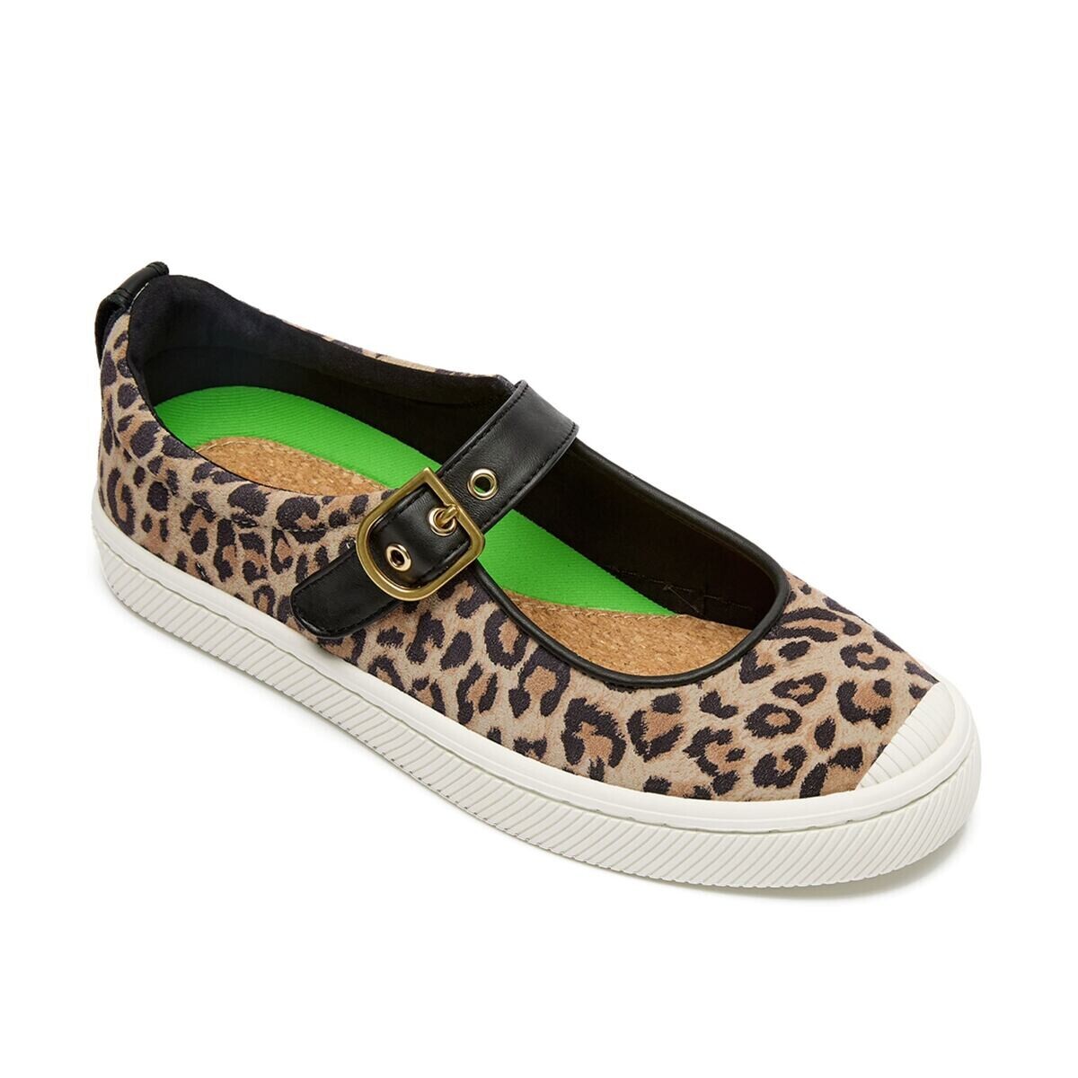 Pánské volnočasové boty Cariuma OCA Mary Jane Leopard Print Suede Sneaker