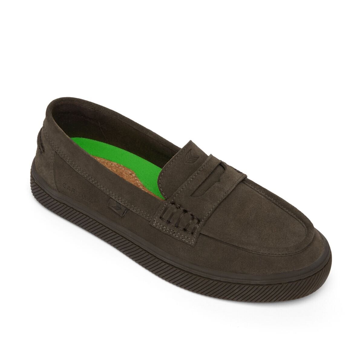 Pánské volnočasové boty Cariuma CAJU Loafer Teak Brown Suede