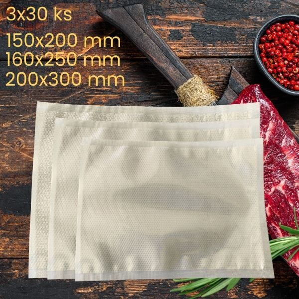 Štartovací balíček vákuovacích sáčkov (200x300,150x200,160x250) 3x30 ks