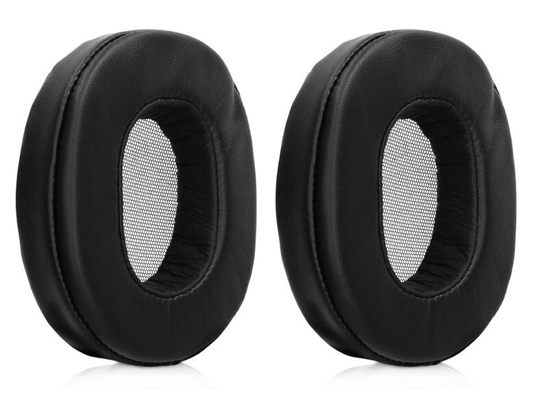Náhradné náušníky pre slúchadlá Sony MDR-1A a MDR-1ADAC - Čierne, kožené