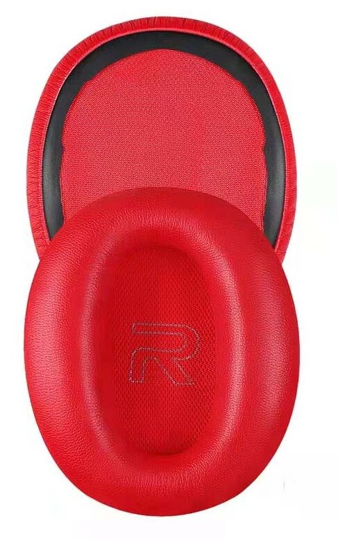 Náhradné náušníky pre slúchadlá Edifier W820BT a W828NB - Červené, kožené