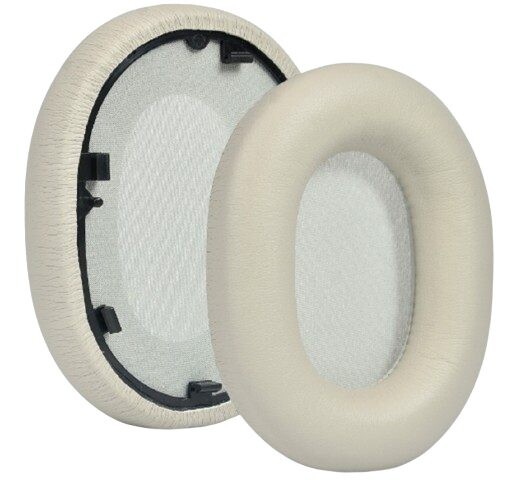 Náhradné náušníky pre slúchadlá Sony WH-1000XM5 - Sivé, kožené