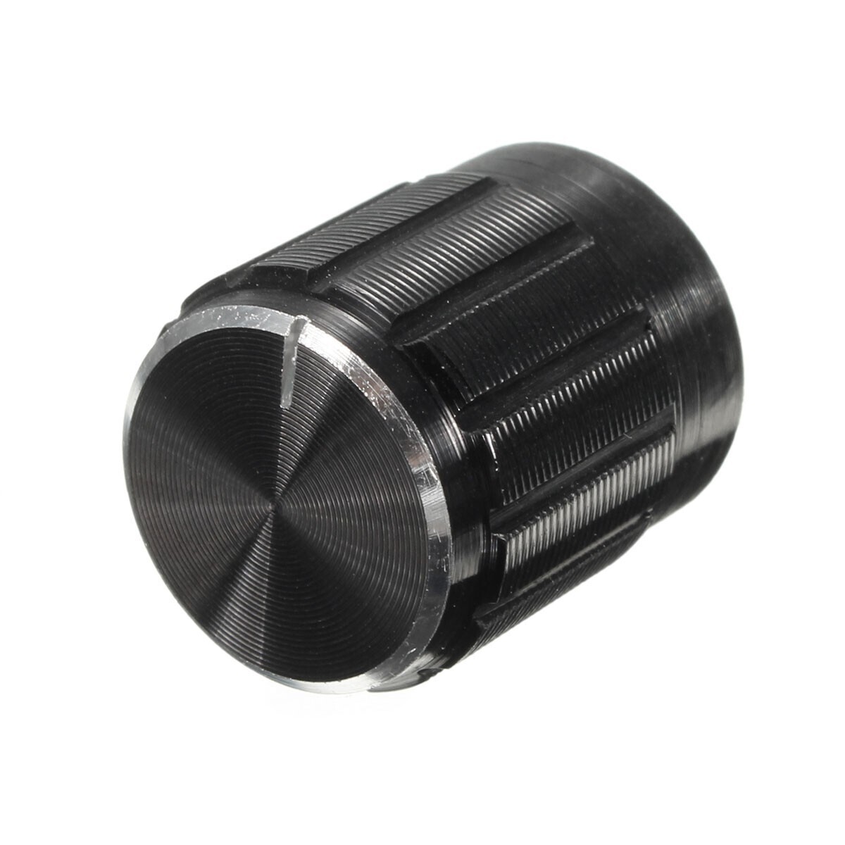 Otočný gombík pre potenciometer s vrúbkovaným hriadeľom s priemerom 6 mm