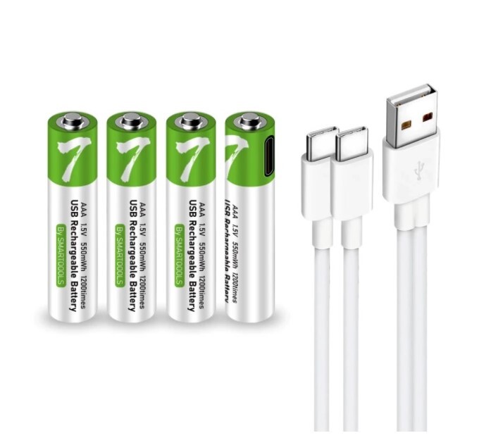 USB nabíjacia batéria AAA - 4 kusy