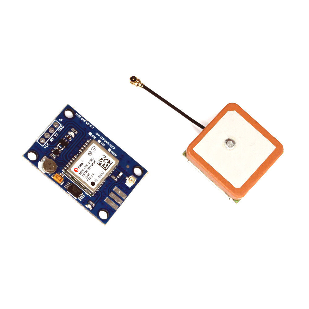 GPS modul NEO-7M s EEPROM, anténou a batériou – pre Arduino, drony, AeroQuad