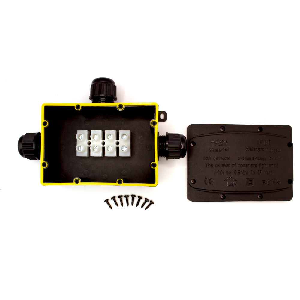 Káblová spojka DRÔTOK - IP68 120x85, 3 vývody 9-12mm, 4pin