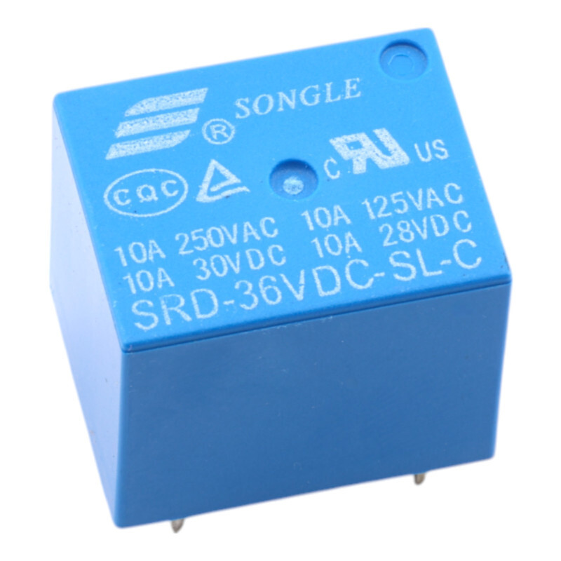 Relé SRD-36VDC-SL-C, 36V DC / 250V AC 10A