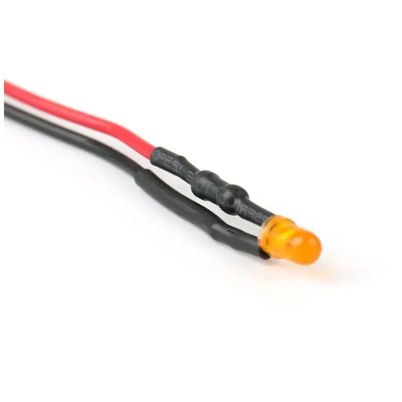 24V LED Dióda 3mm, Oranžová difúzna