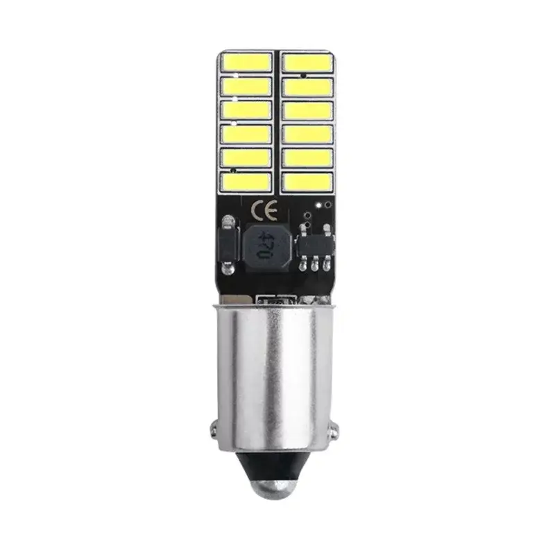 LED 24x 4014 SMD pätice BA9S, T4W, CANBUS - Bielá
