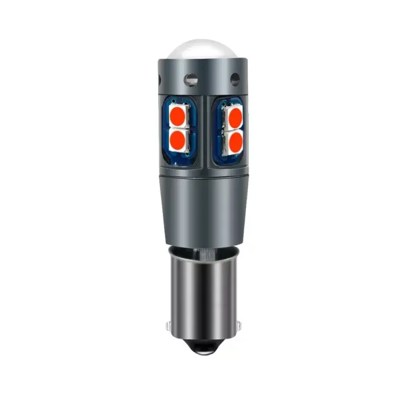 BAY9S, 10x 3030 SMD, CANBUS, 600lm - Červená