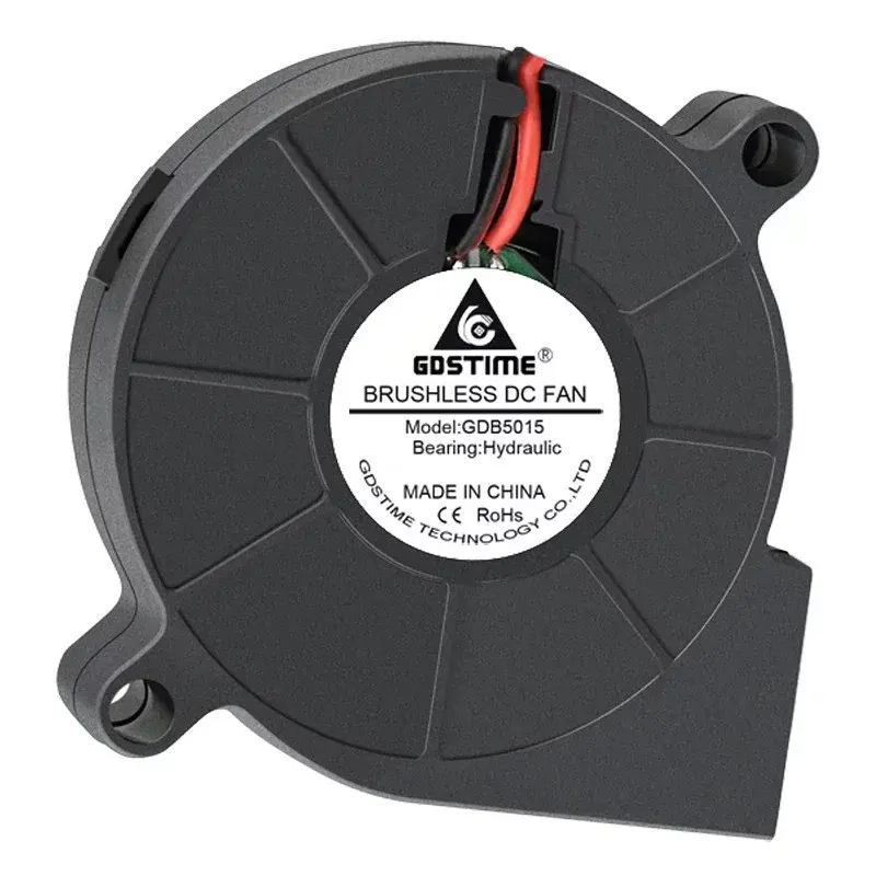 Dúchadlový ventilátor 50x50x15mm, 24V DC, XH2.54