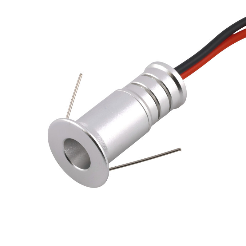 LED-10 mini podhľadové svietidlo 0,5W, strieborné, 30° Teplá biela