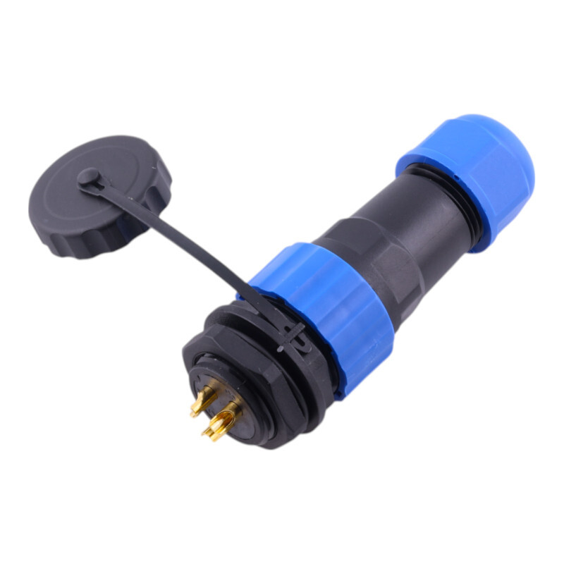 SP20 panelový, IP68 vodeodolný káblový spojovací konektor, 2-pin