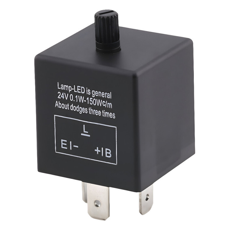 Relé prerušovač pre LED blinkre CF14KT JL-02, nastavenie frekvencie, 24 V DC