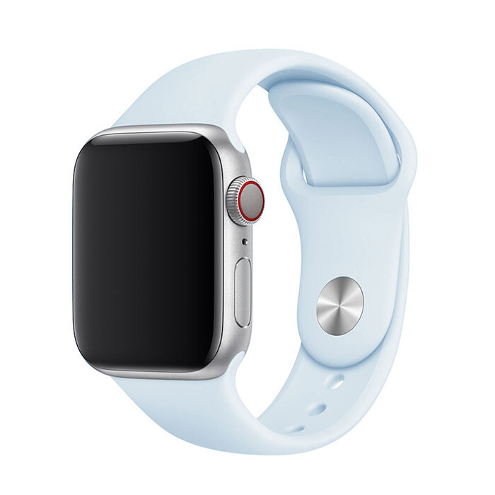 Marvelli - Jednofarebný remienok na Apple Watch - Fog Blue Veľkosť: 38/40/41/42mm, Obvod: S-M (menší až stredný obvod zápästia), Farba: Fog blue